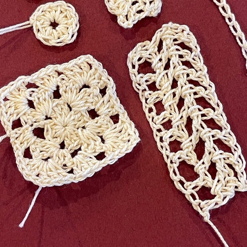 Handmade Crochet Lace Pieces in Cream🌺 - Picture 3 of 5